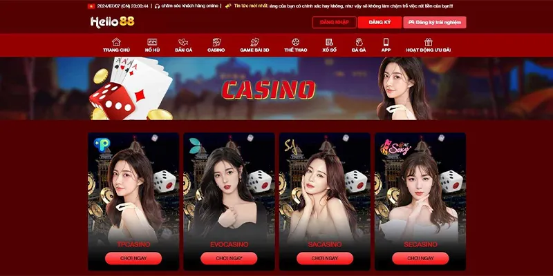 Sự đồng hành cùng các Dealer xinh đẹp tại casino live